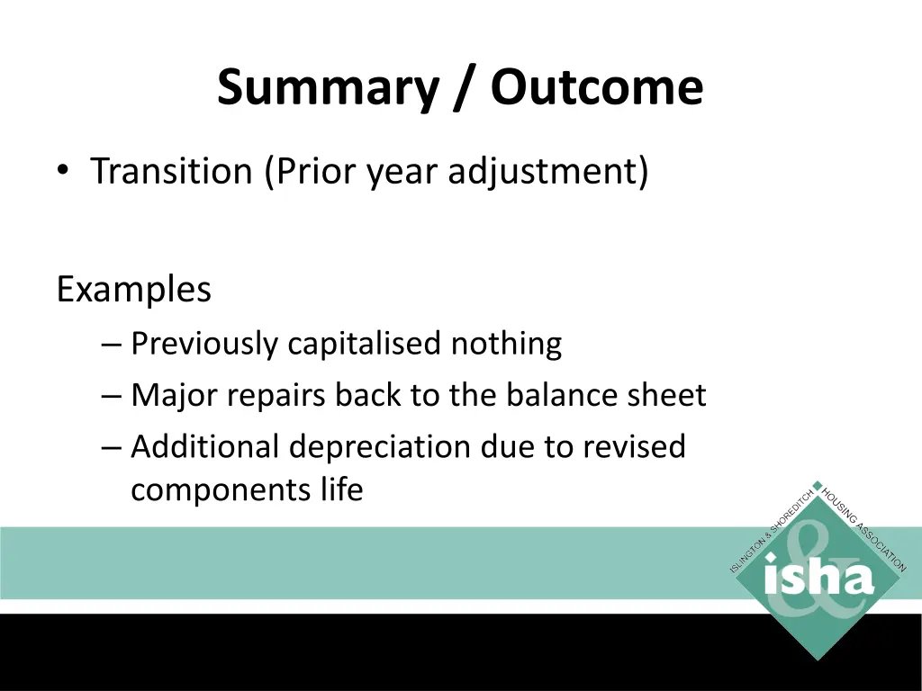 summary outcome