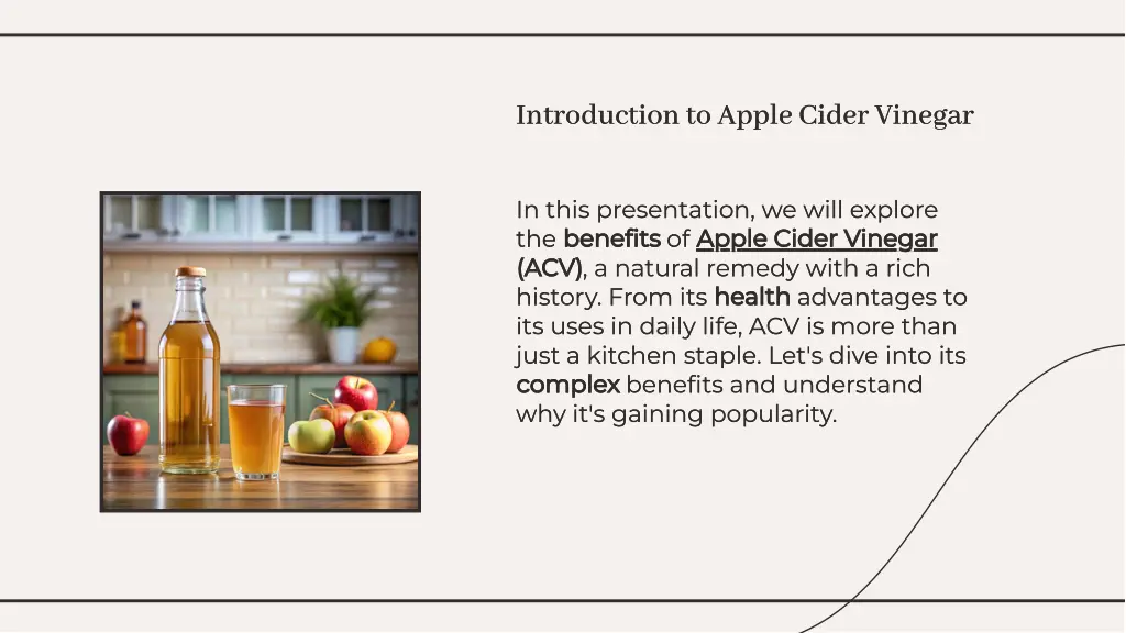 introduction to apple cider vinegar introduction