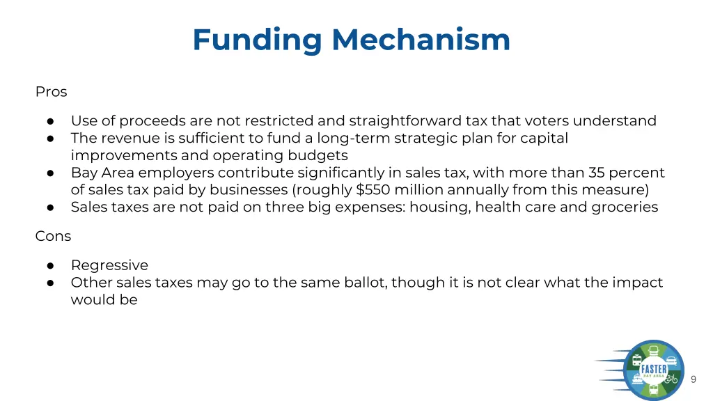 funding mechanism 1