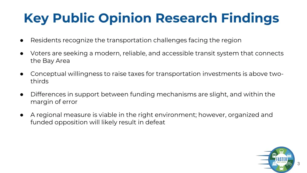 key public opinion research findings