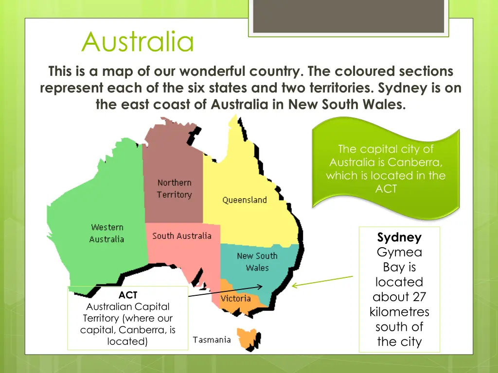 australia this is a map of our wonderful country