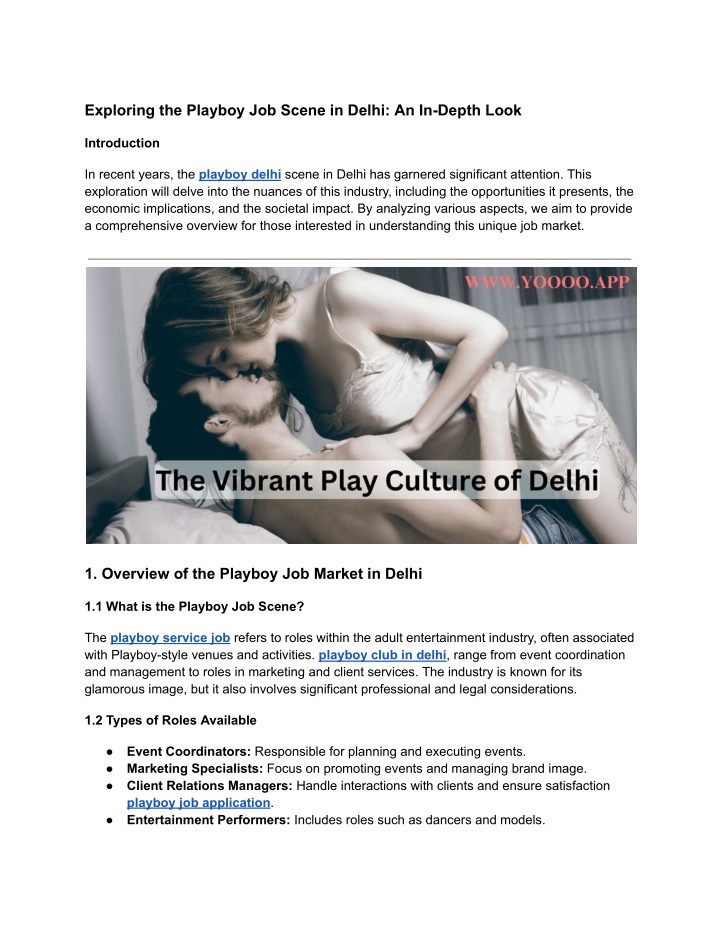 exploring the playboy job scene in delhi