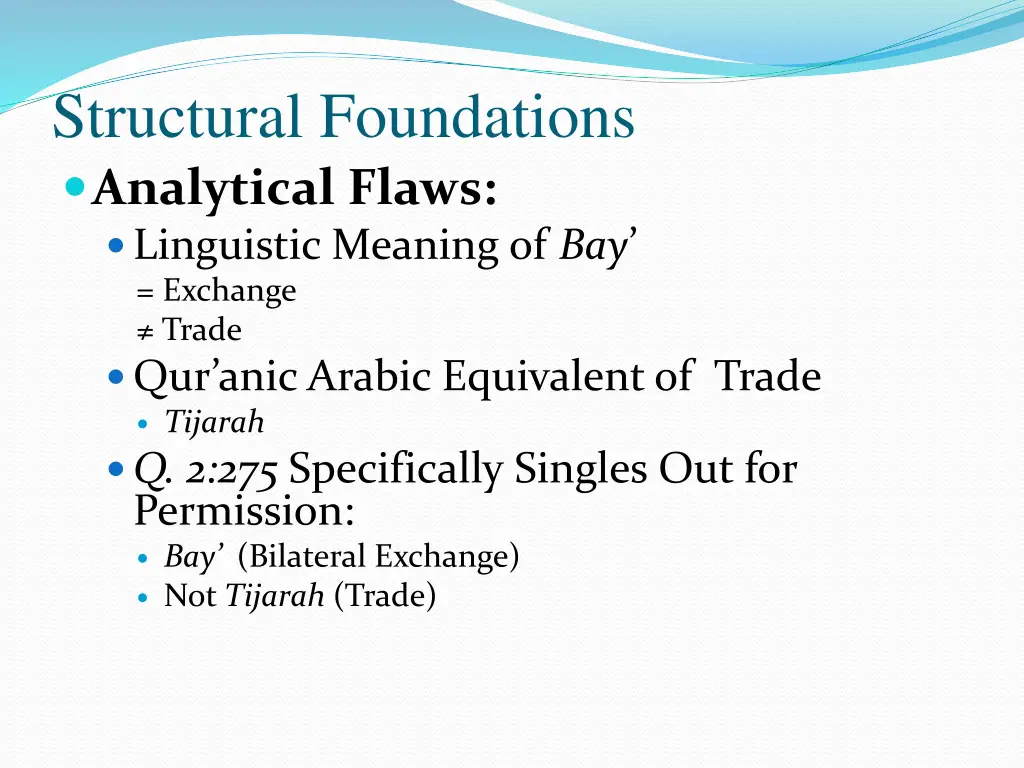 structural foundations analytical flaws