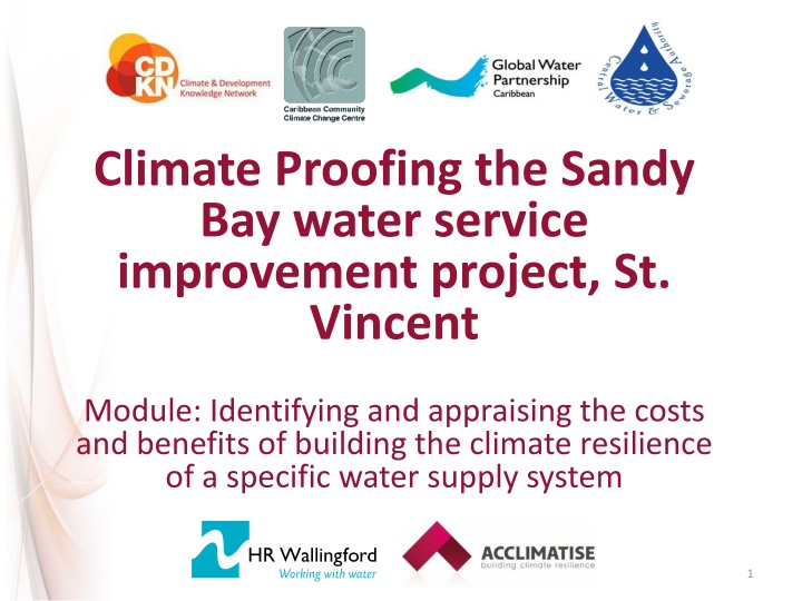 climate proofing the sandy bay water service