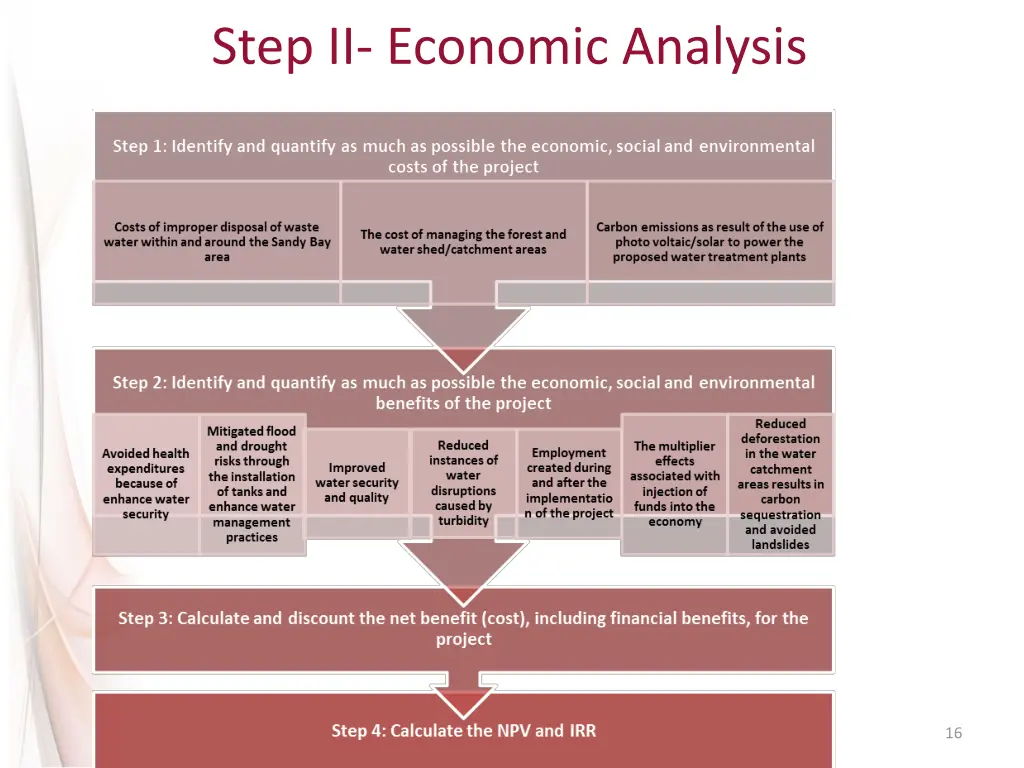 step ii economic analysis