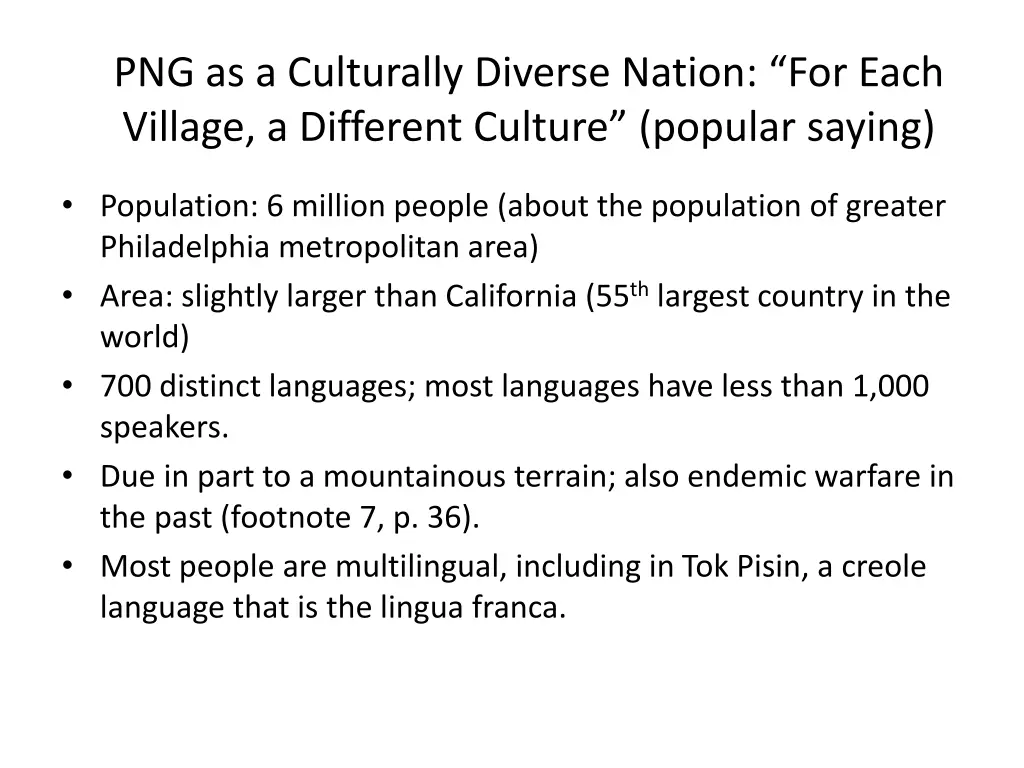 png as a culturally diverse nation for each