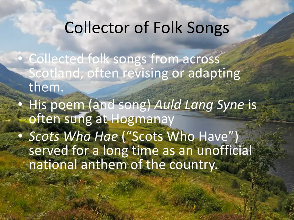 collector of folk songs