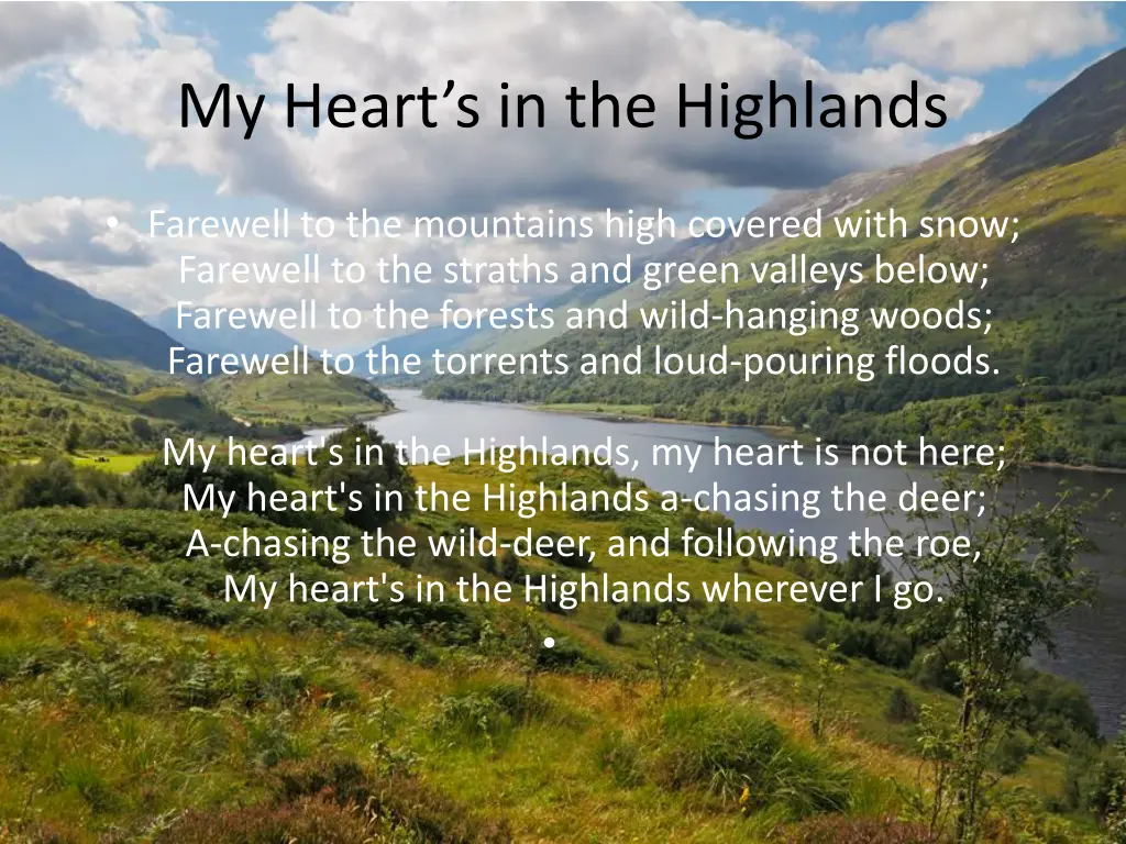 my heart s in the highlands 1