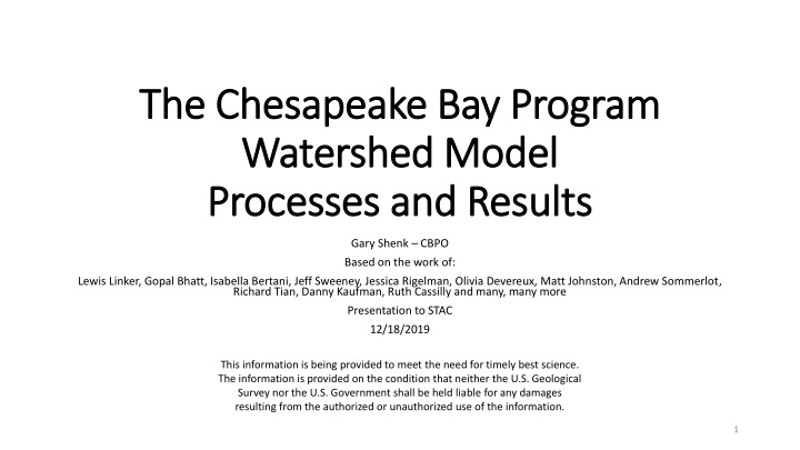 the chesapeake bay program the chesapeake