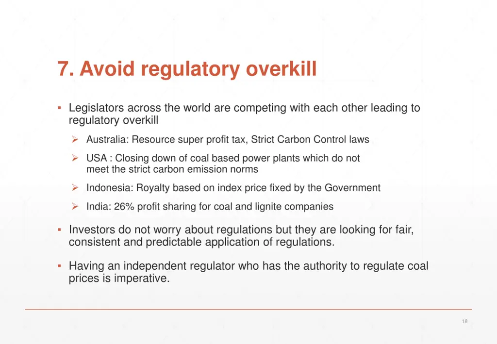 7 avoid regulatory overkill