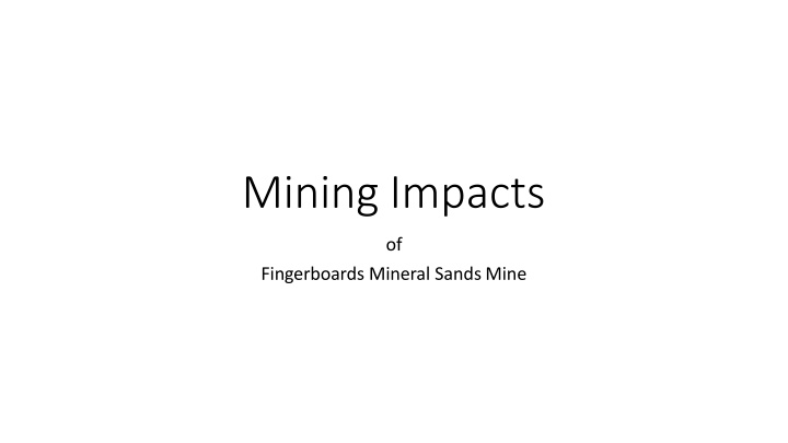 mining impacts