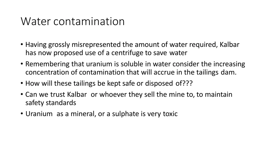 water contamination