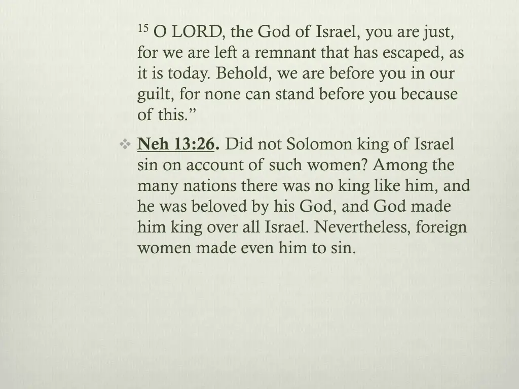 15 o lord the god of israel you are just