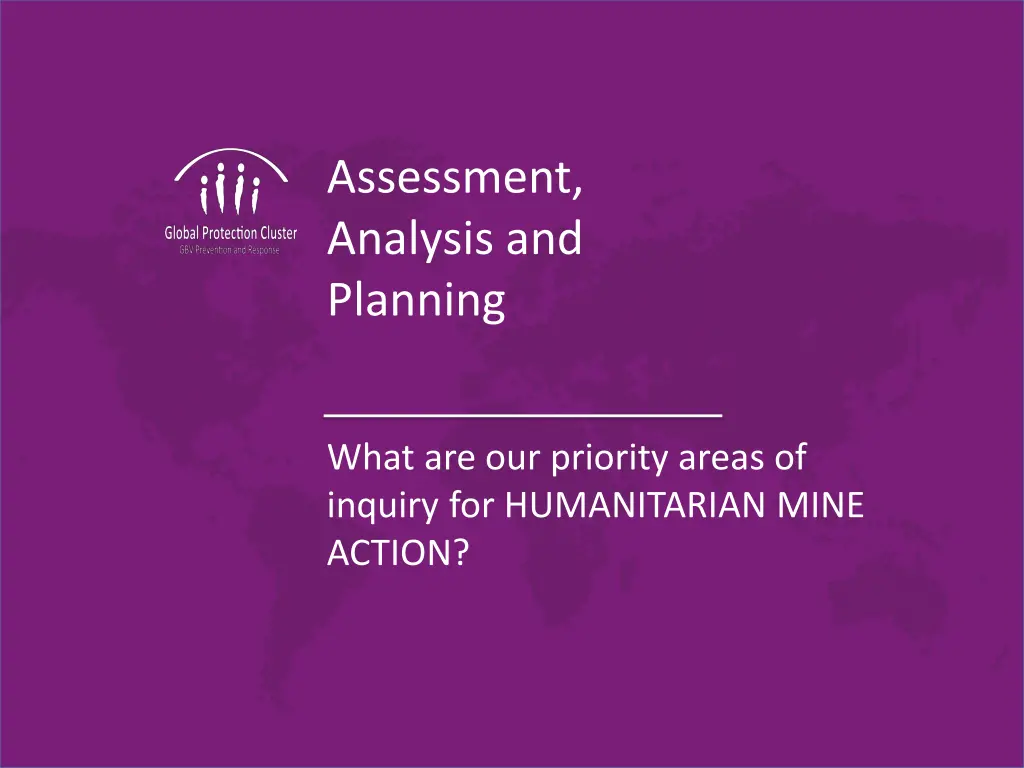 assessment analysis and planning