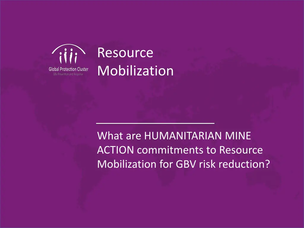 resource mobilization