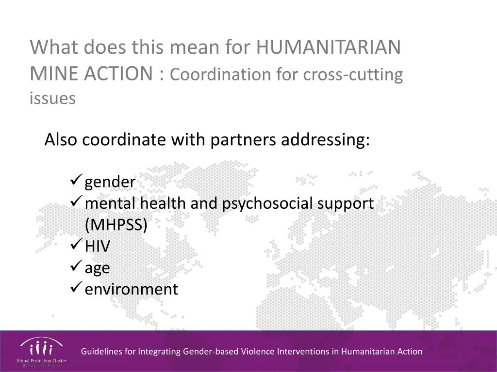 what does this mean for humanitarian mine action 8