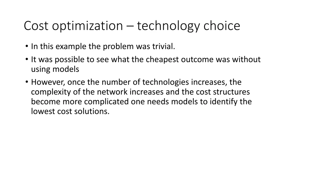 cost optimization technology choice 5