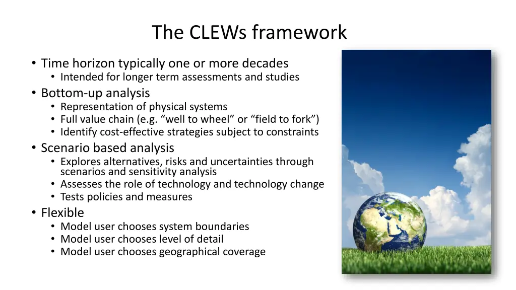 the clews framework