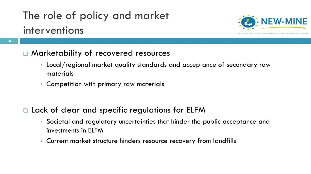 the role of policy and market interventions