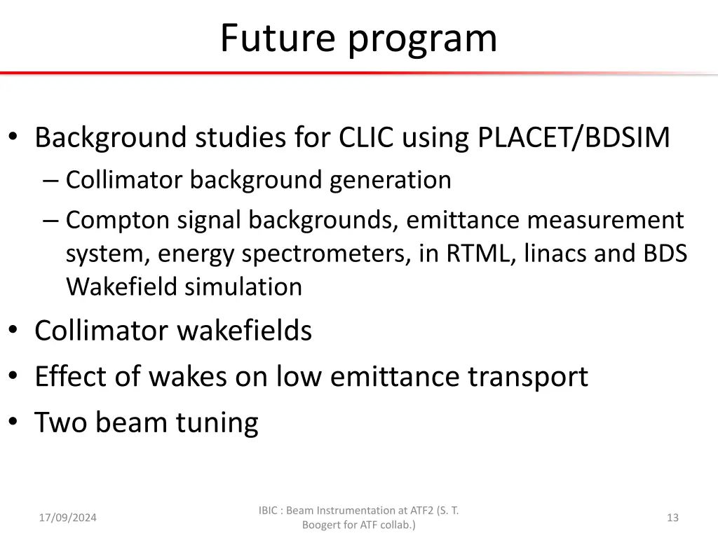 future program