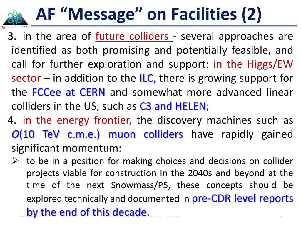 af message on facilities 2