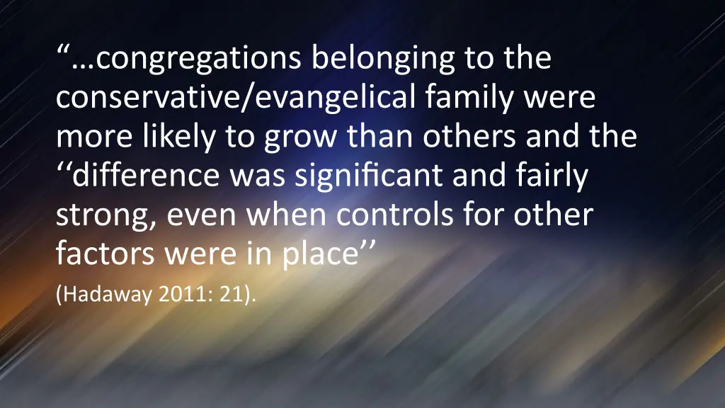 congregations belonging to the conservative