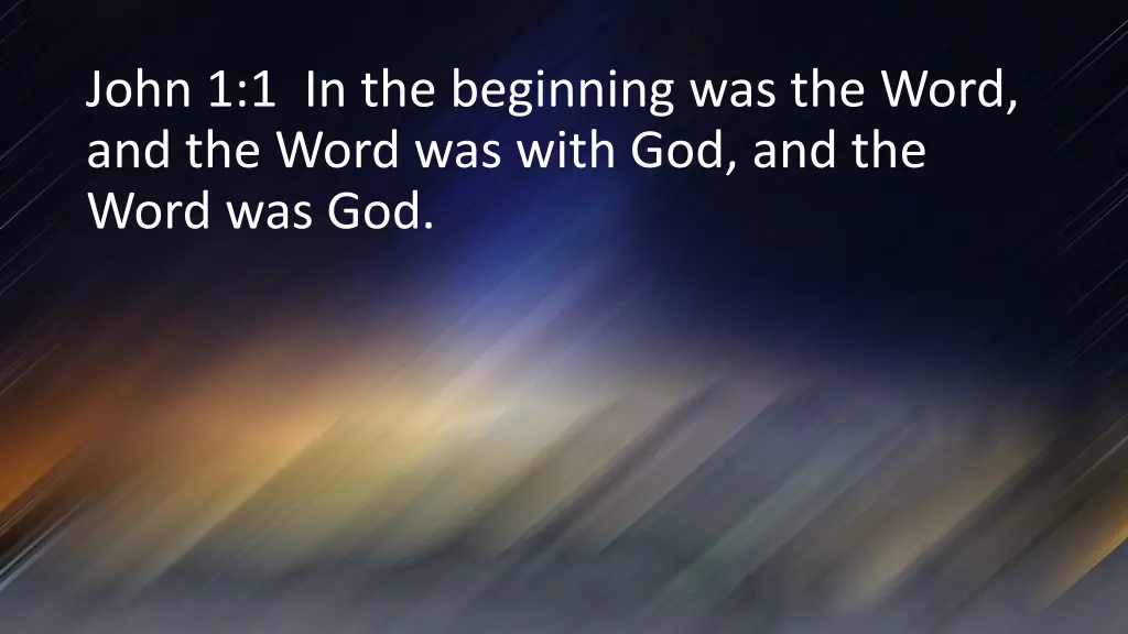 john 1 1 in the beginning was the word