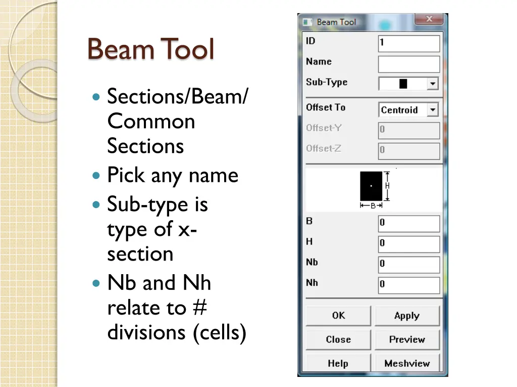 beam tool