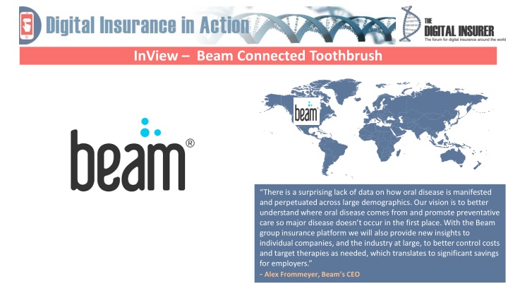 inview beam connected toothbrush