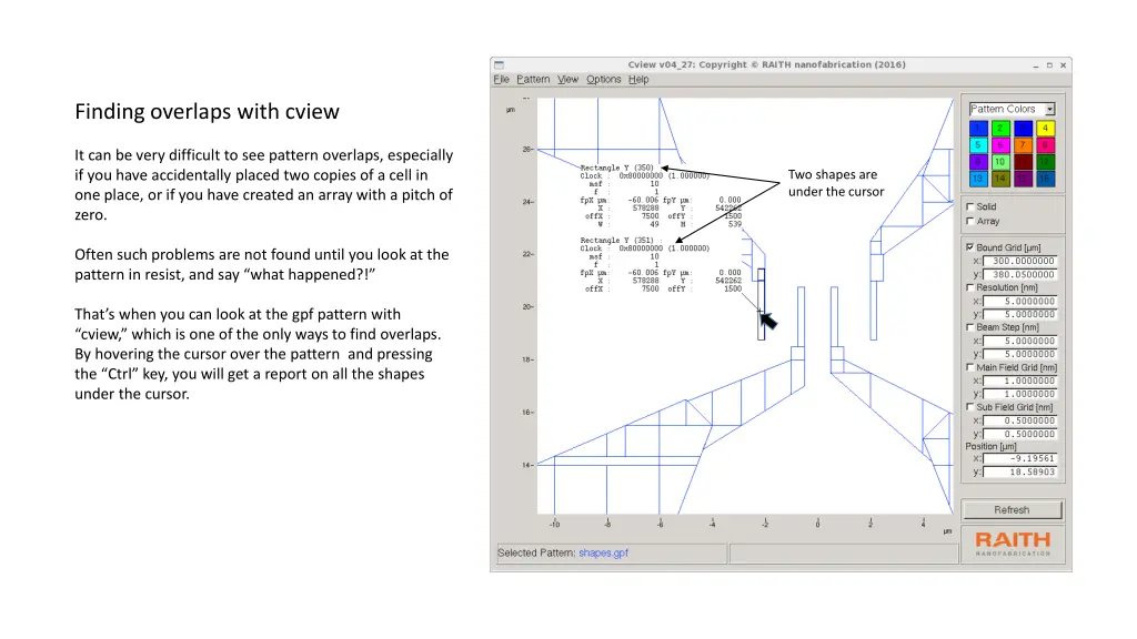 finding overlaps with cview