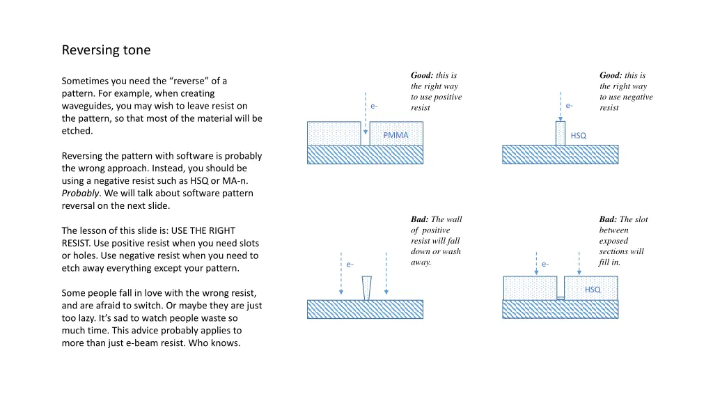 reversing tone