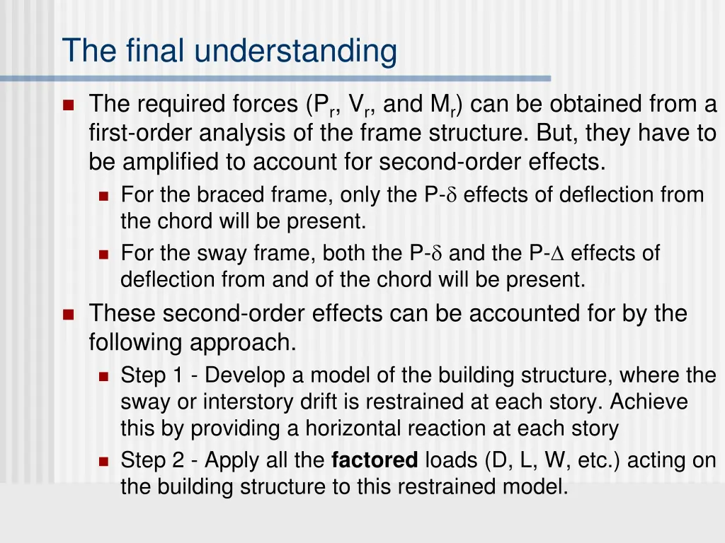 the final understanding