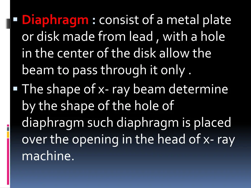 diaphragm consist of a metal plate or disk made