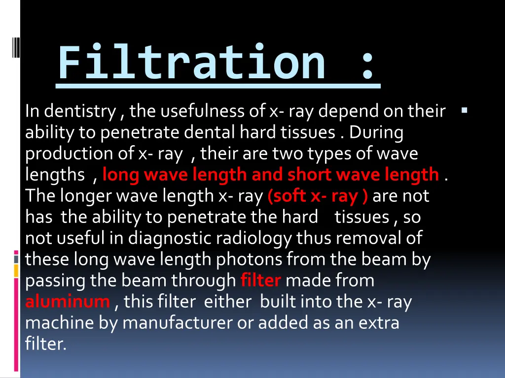 filtration