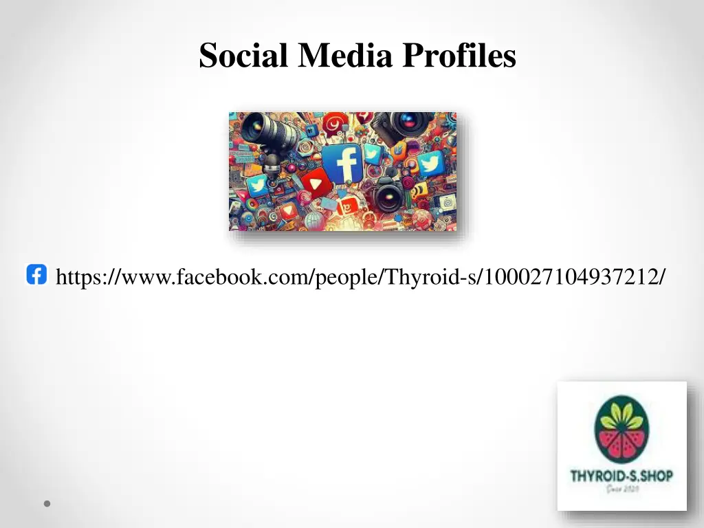 social media profiles