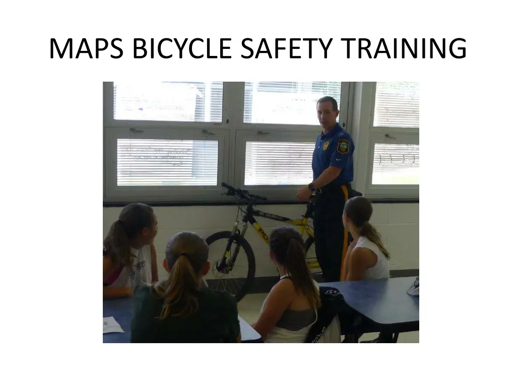 maps bicycle safety training 1