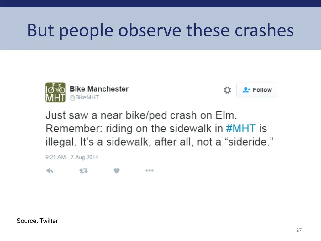 but people observe these crashes