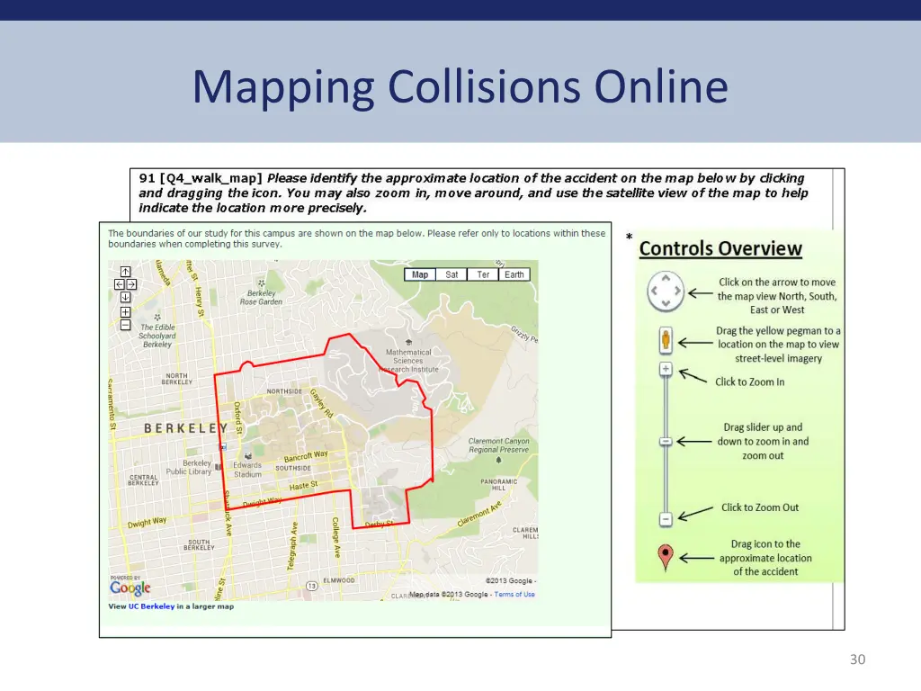 mapping collisions online