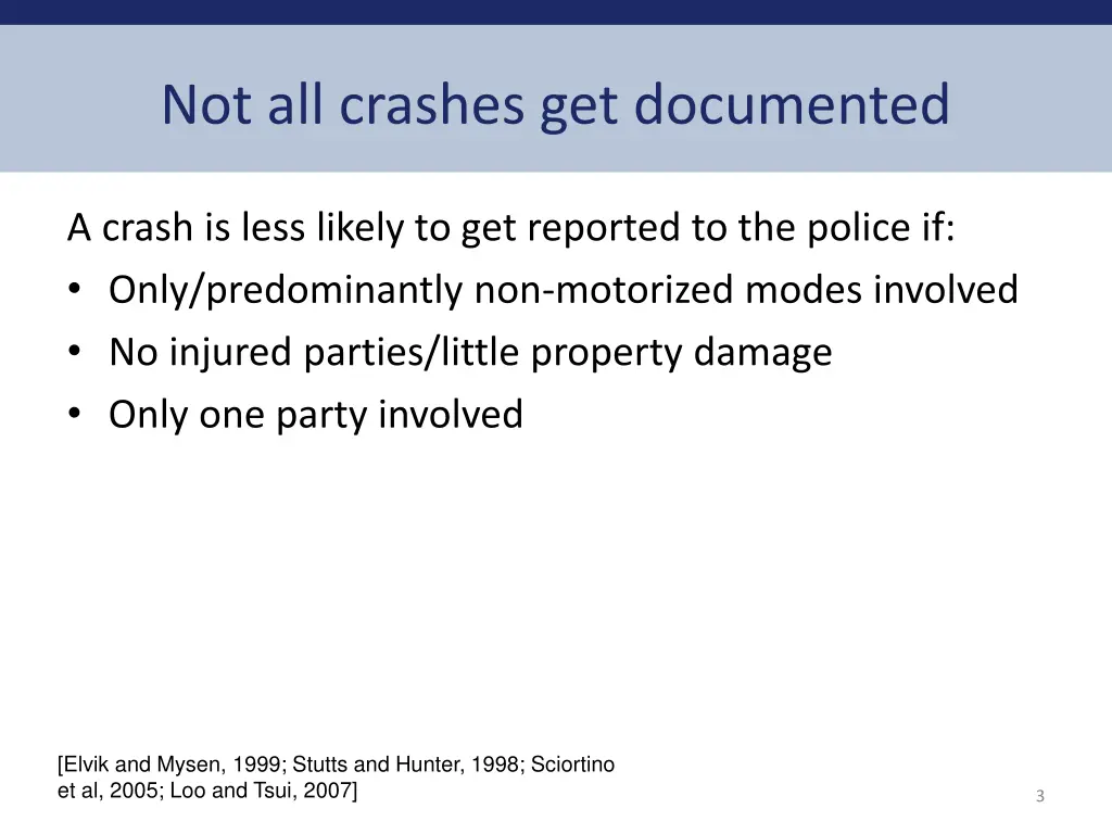 not all crashes get documented