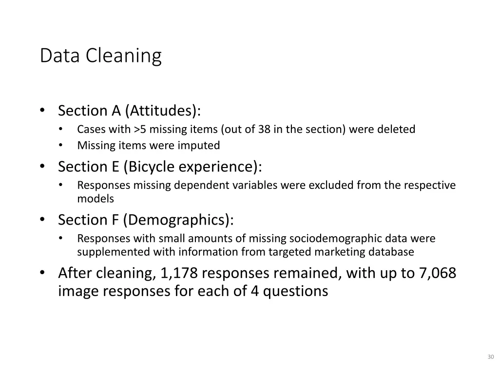 data cleaning