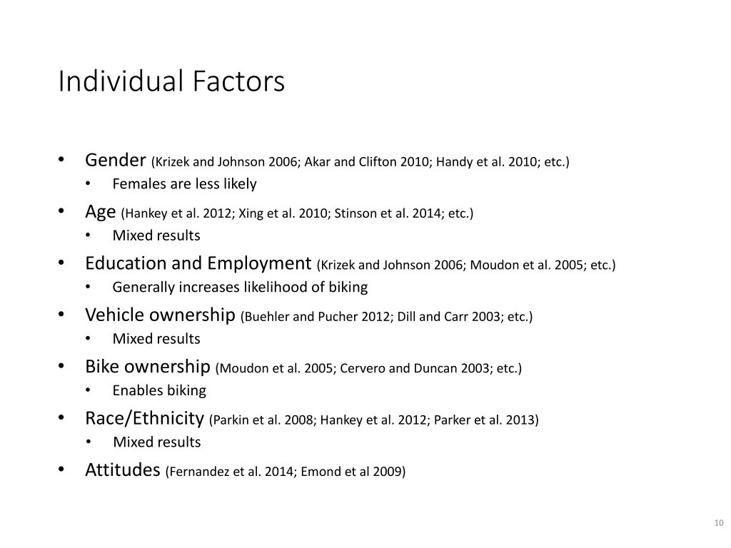 individual factors