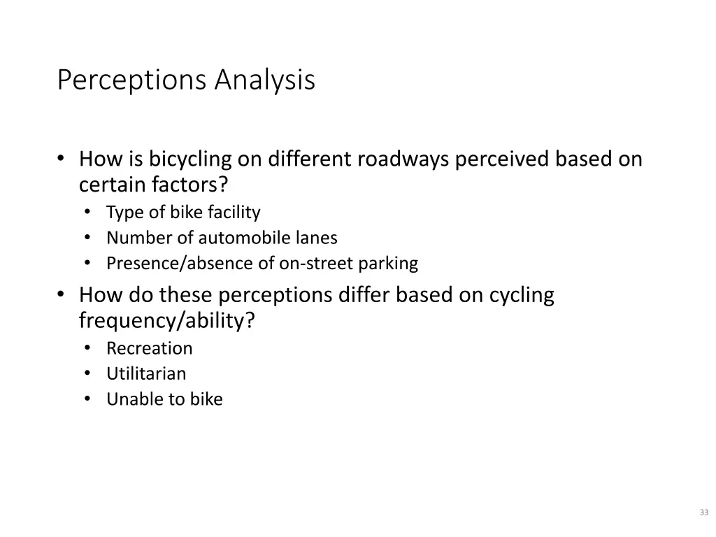 perceptions analysis