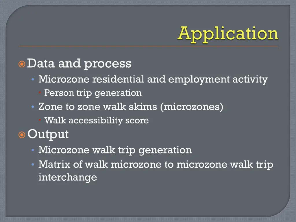 data and process microzone residential