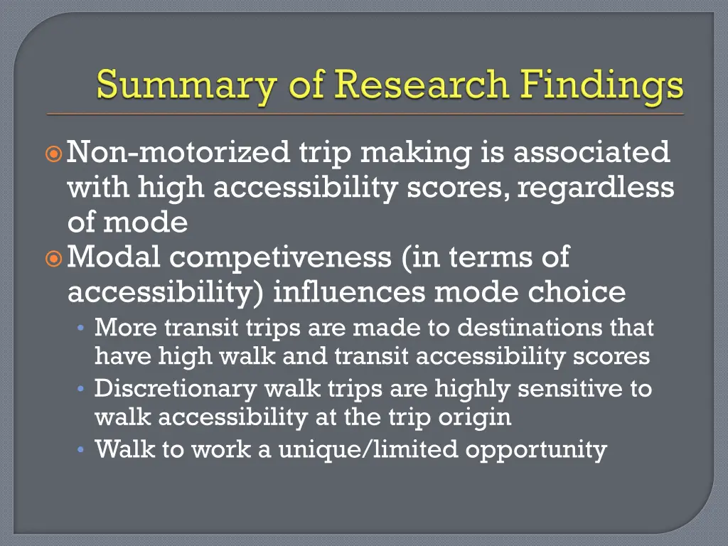 non motorized trip making is associated with high