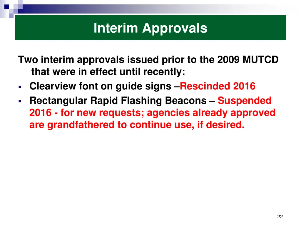 interim approvals 3