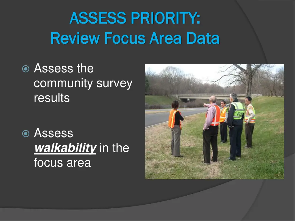 assess priority assess priority review focus area