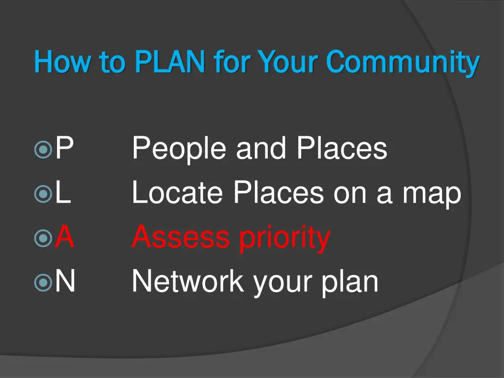 how to plan for your community how to plan 2