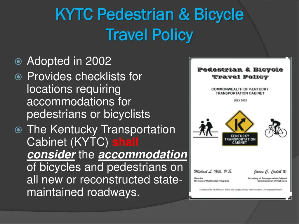 kytc pedestrian bicycle kytc pedestrian bicycle