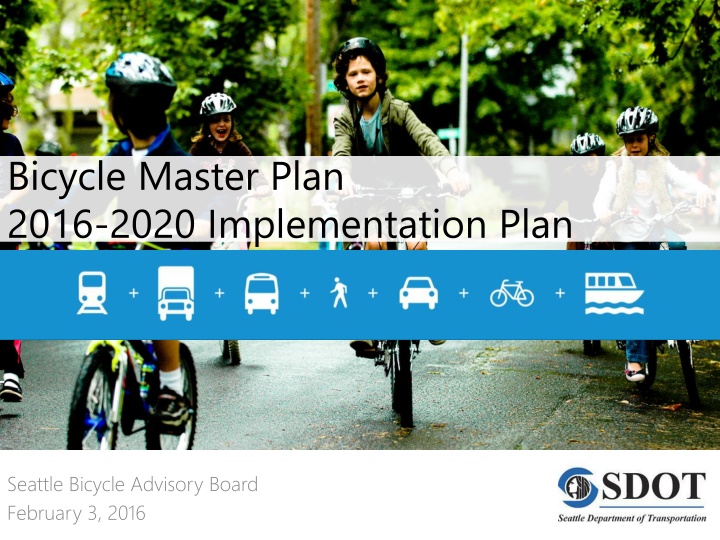 bicycle master plan 2016 2020 implementation plan