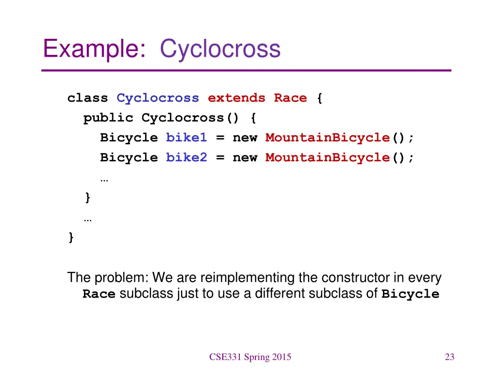 example cyclocross